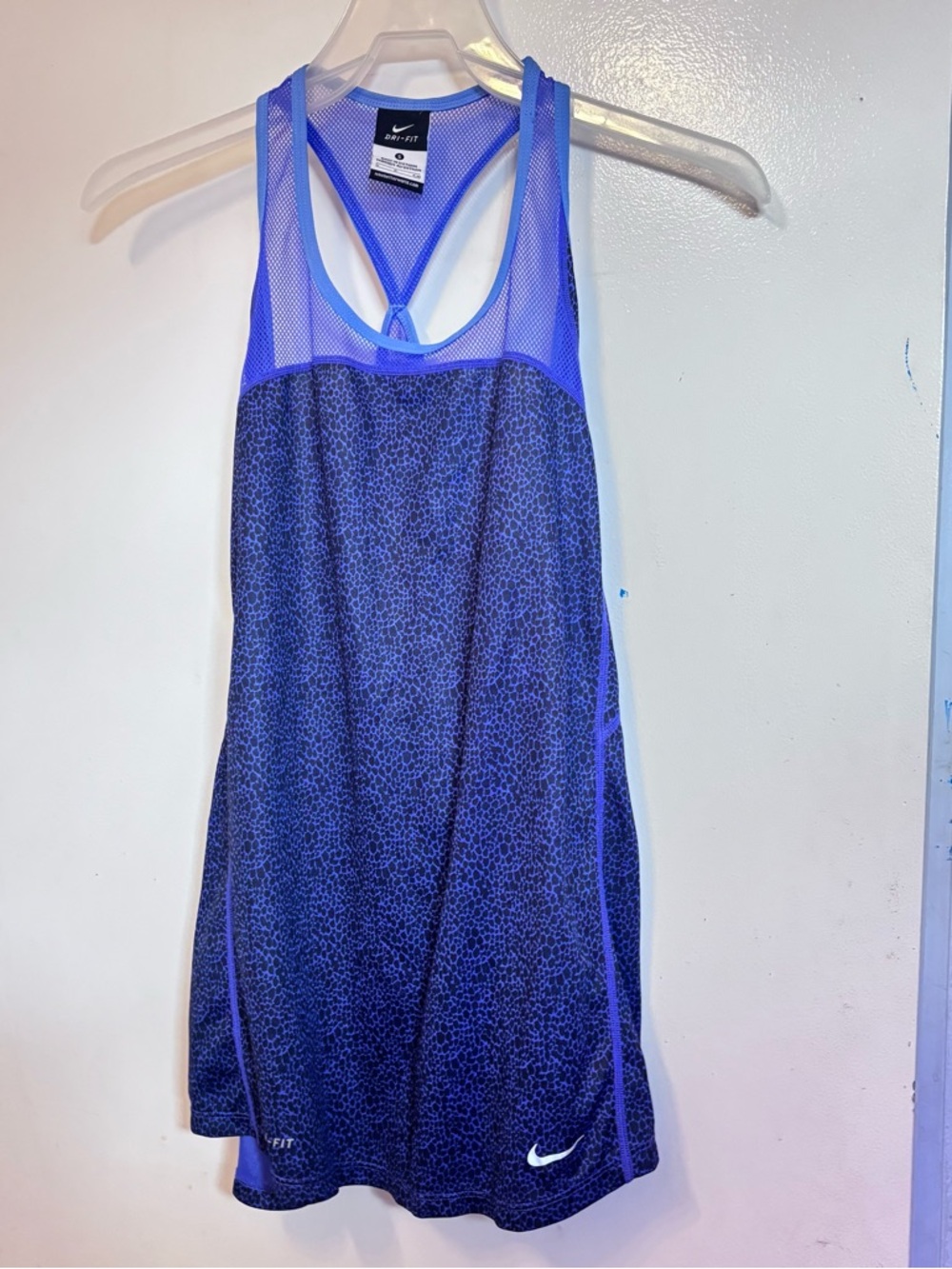 Nike Purple-Blue Dri-FIT Mesh Tank Top